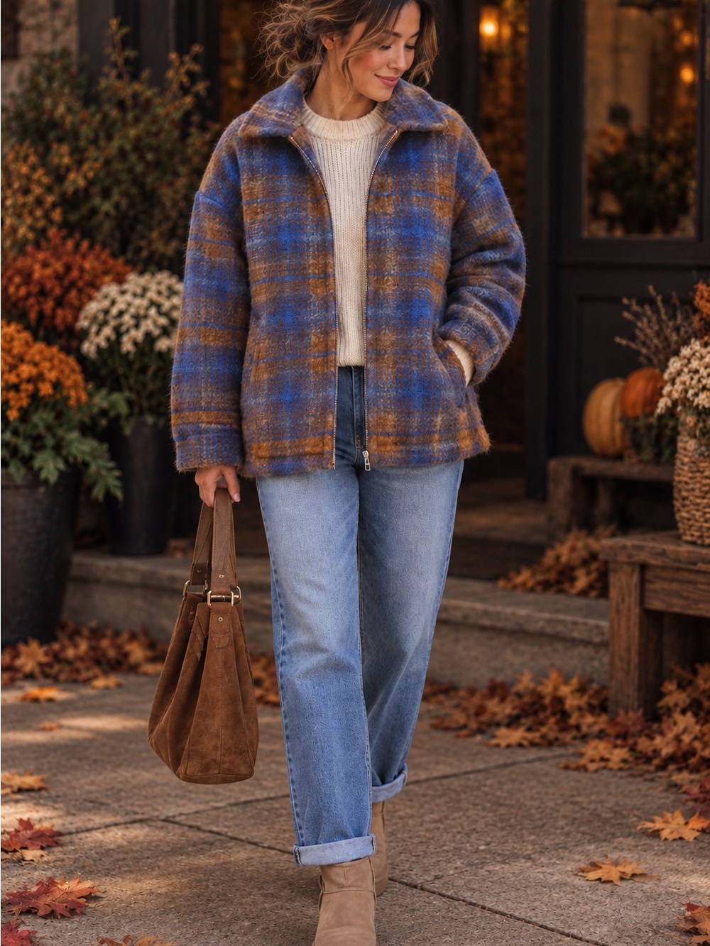 Wilfred Free Wool Plaid Lyon Jacket from Aritzia size 1 (XS-Small)